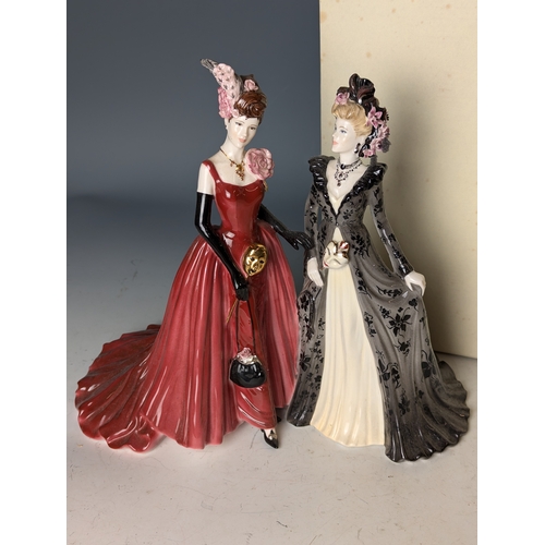 224 - Coalport Venetian Masked Ball, limited edition 517, out of 750 with box