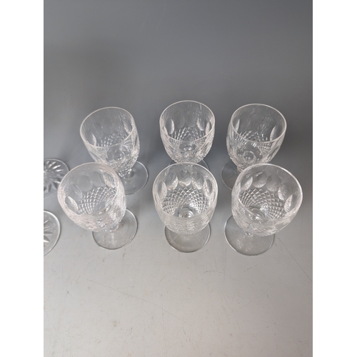 229 - Waterford crystal wine and liquor glasses