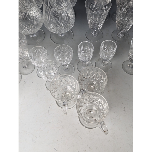 237 - Quantity of cut glass including brandy baloons