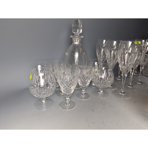 238 - Cut Glassware including Edinburgh international wine glasses.