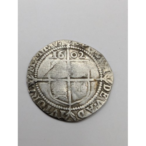 121 - Elizabeth I 1602 hammered sixpence