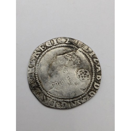 121 - Elizabeth I 1602 hammered sixpence