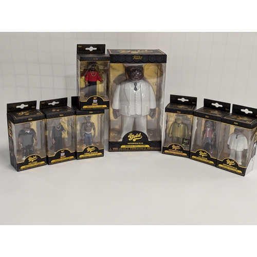 601 - Funko Gold Premium vinyl figures series one 8 in total including 