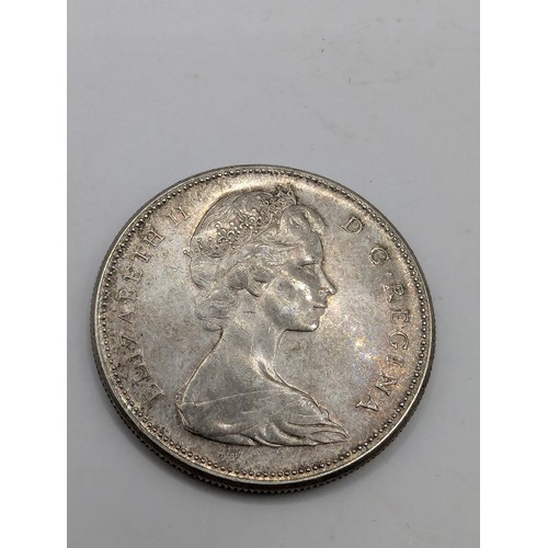 126 - Canadian 1967 silver dollar