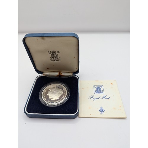 133 - Royal Mint 1981 silver proof coin commemorating the marriage of HRH The Prince of Wales and Lady Dia... 