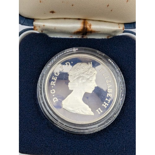 133 - Royal Mint 1981 silver proof coin commemorating the marriage of HRH The Prince of Wales and Lady Dia... 