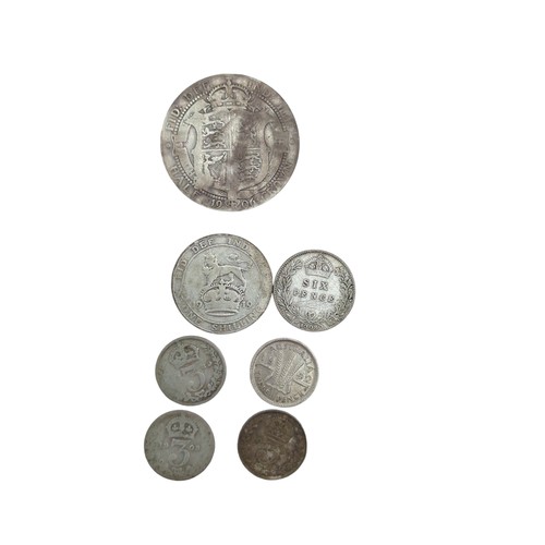 143 - Silver coins, including 150 grams of pre-1947 UK coins and 27.26 grams of pre-1920 UK coins and an A... 