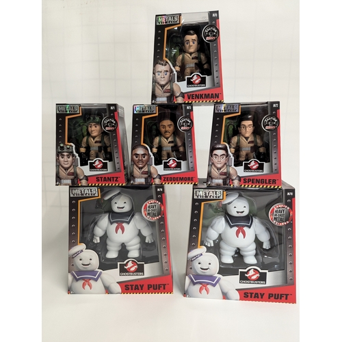 626 - Metals Die cast figures Ghostbusters 6 in total including 