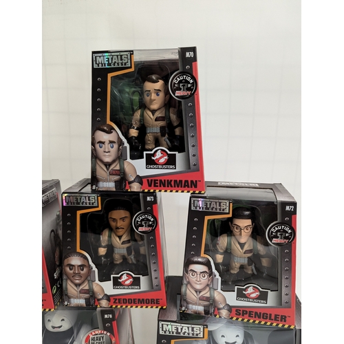 626 - Metals Die cast figures Ghostbusters 6 in total including 