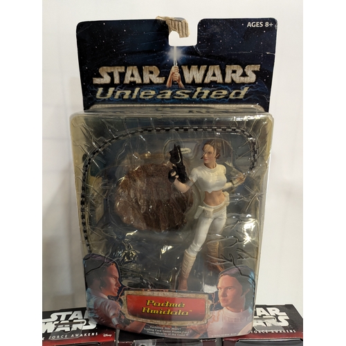 628 - Star Wars figures inc. The Force Awakens, The Power of the Force, Unleashed, including Darth Vader c... 