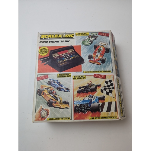 638 - Tri-ang Scalextric model electric motor racing with extra accessories track. Hand controller ect