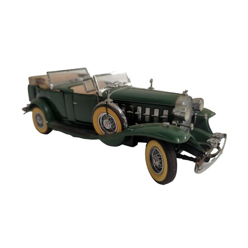 653 - Franklin Mint diecast collectible vehicles x 4 Inc The 1932 cadallac V-16 sport Phaeton1927 stu... 