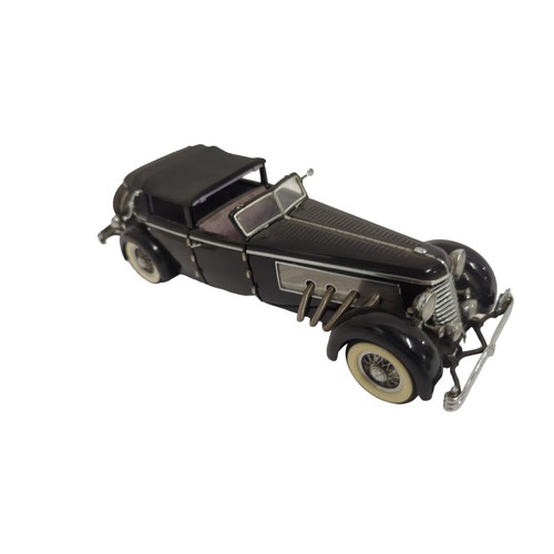 654 - Franklin Mint diecast collectible vehicles x 4 Inc1940 Duesenberg town car1925 hispano - suiza  1935... 