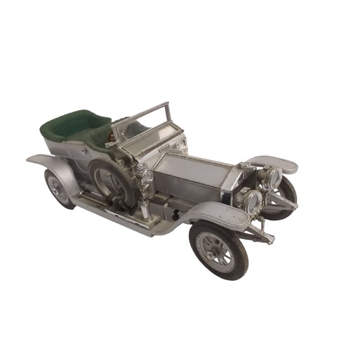 659 - 4 x Franklin Mint collectable diecast model vehicles:1924 Bugatti Type 351929 Bentley Blower1904 Mer... 