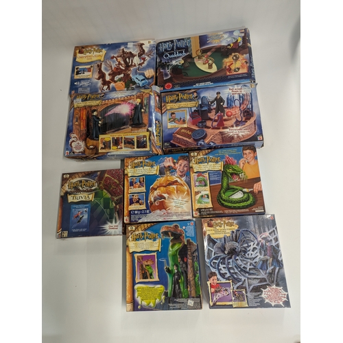 662 - Harry Porter collectables including Whomping willow Game, trivia, Quidditch, powercaster, slime cham... 