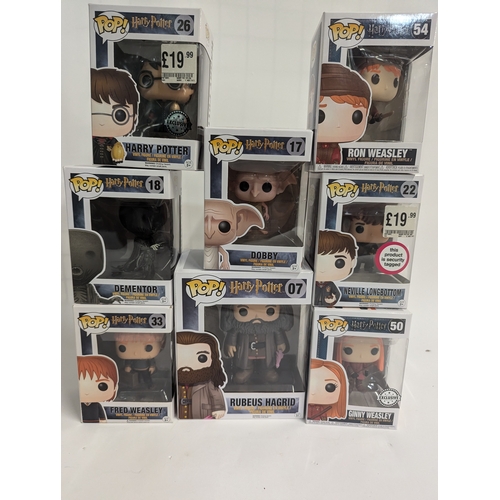 663 - 8 Harry Potter Pop! figures