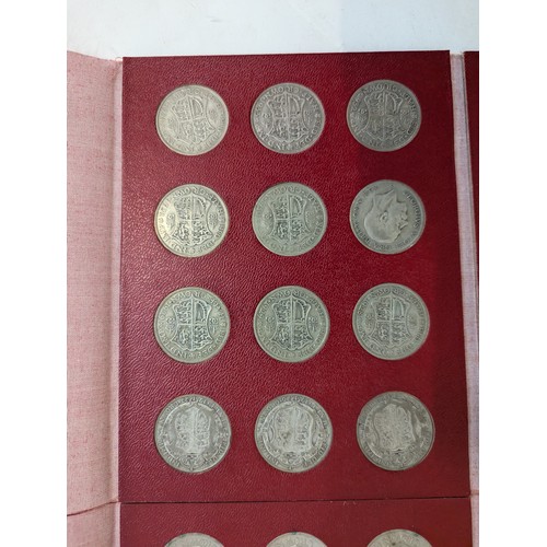 153A - Two Great Britain part filled half crown folders, including dates from 1901 to 1967, including some ... 