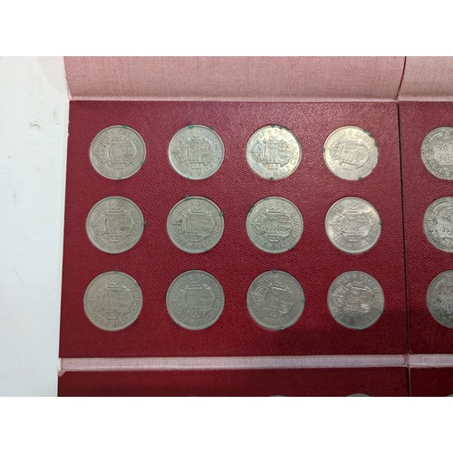 153A - Two Great Britain part filled half crown folders, including dates from 1901 to 1967, including some ... 