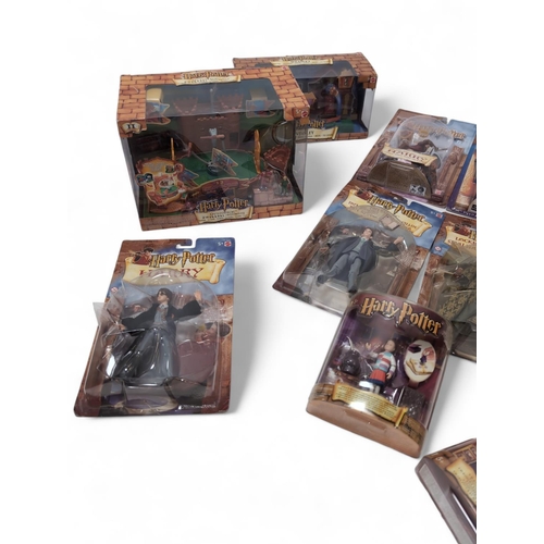 674 - Harry Potter Figures including Harry Potter, Voldemort, Fred, Tom riddle, Weasley house, Quidditch Z... 