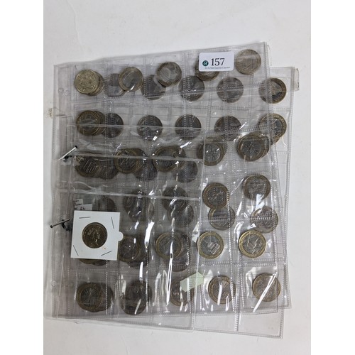 157 - £126 face value of collectable £2 coins