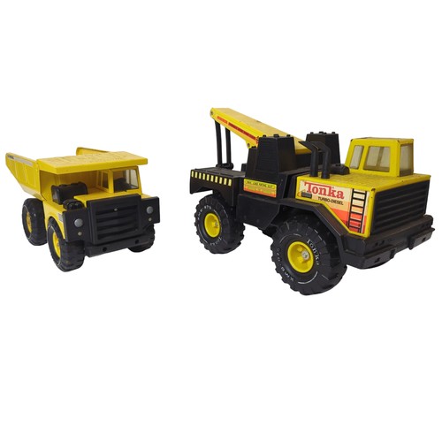 693 - Mighty Tonka Turbo Diesel wrecker tow truck together with LQ 971 Big Movers tipper truck