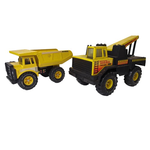 693 - Mighty Tonka Turbo Diesel wrecker tow truck together with LQ 971 Big Movers tipper truck