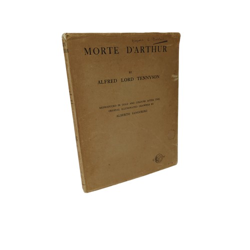 341 - Morte D'Arthur by Alfred Lord Tennyson, reproduced in gold and colours after the original illuminate... 