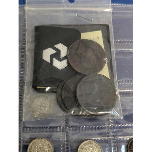 160 - Mixed UK coins, including silver and brass threepences, commemorative crowns, Danbury Mint History o... 