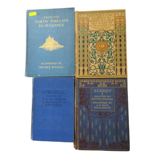 30 - 4 books:From the North Foreland to Penzance - Clive HollandSurrey - Sutton Palmer, A.R. Hope Moncrie... 