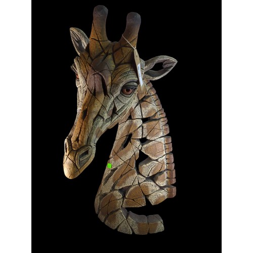 9 - Edge Sculpture by Matt Buckley (Totnes) of giraffe bust. H55cm, W25cm.