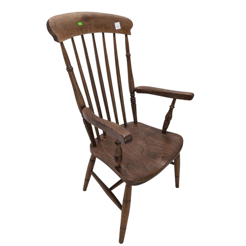 501 - Elm seated farmhouse armchair