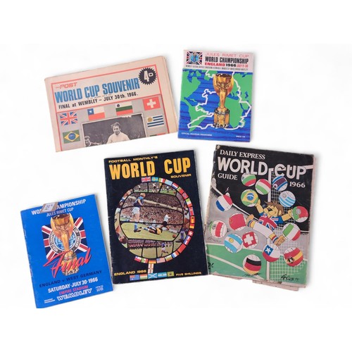 37A - Selection of 1966 World Cup memorabilia inc. Final Souvenir Programme between England and West Germa... 