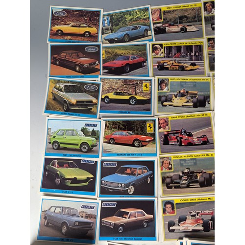 37C - Full set of Super Auto stickers, made by Panini circa 1977, complete loose set of 200 stickers