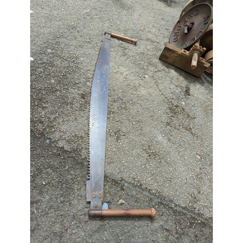 169 - Vintage push - pull saw