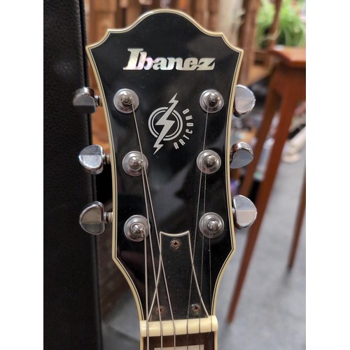 913 - Ibanez AF75D-TOR-12-01 hollow bodied electric guitar with hard case