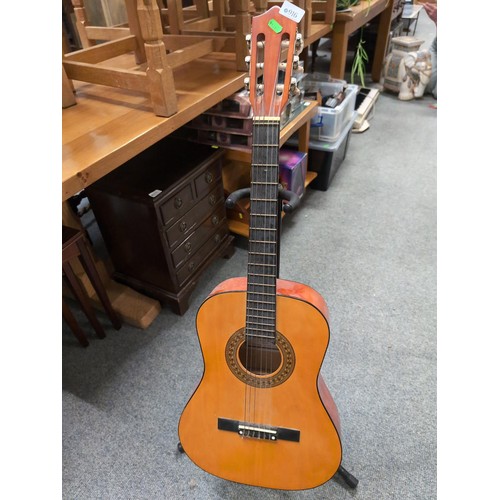 916 - Herald HL34 3/4 size acoustic guitar with case