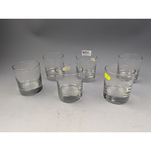 1236 - Set of six whisky tumblers, etched with the Royal Engineers crest