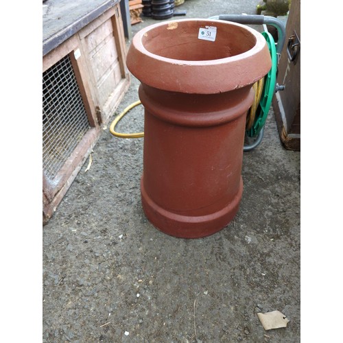 51 - Chimney pot/rhubarb forcer H47cm D28cm