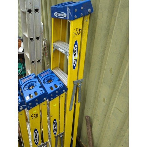 70 - 2 Werner step ladders a 5 step and 3 step 