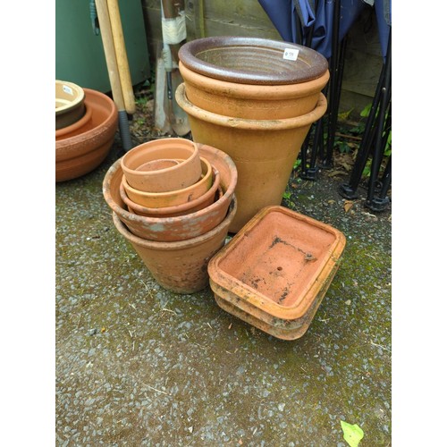 98 - Quantity of terracotta plant pots etc