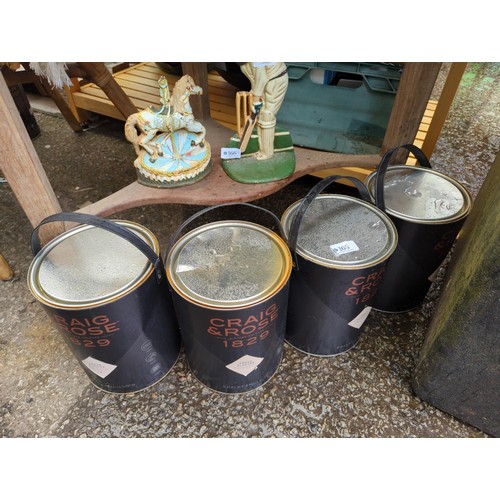 165 - 4x 5L tins of Craig & Rose 'Fresh Plaster' colour chalky emulsion paint