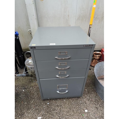 117A - Bisley 4 drawer unit. W47cm D47cm H72cm