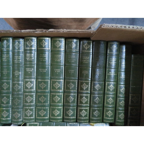 1361 - Thirty-four volumes of Charles Dickens 'The Complete Works' published by Heron