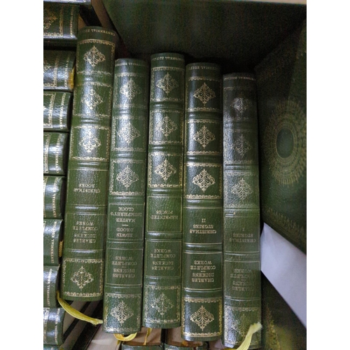 1361 - Thirty-four volumes of Charles Dickens 'The Complete Works' published by Heron