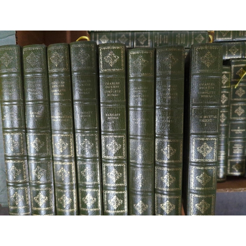 1361 - Thirty-four volumes of Charles Dickens 'The Complete Works' published by Heron