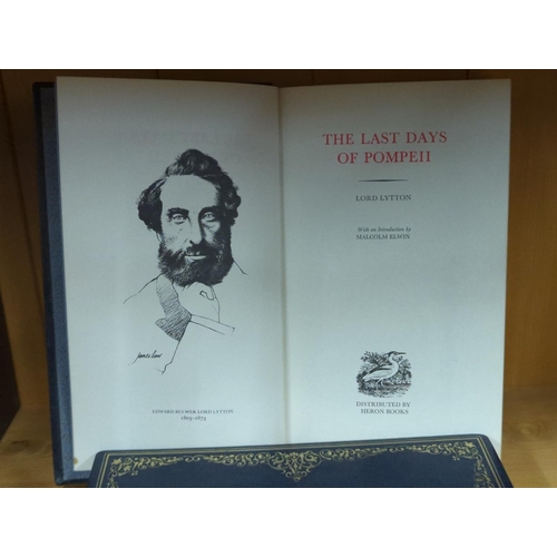 1366 - The works of J.B Priestley, across twelve volumes, published by Heron Books, together with eleven fu... 