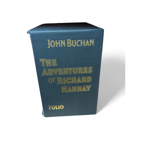 1367 - Buchan, John: The Adventures of Richard Hannay, five volumes in slip case to include: The 39 St... 