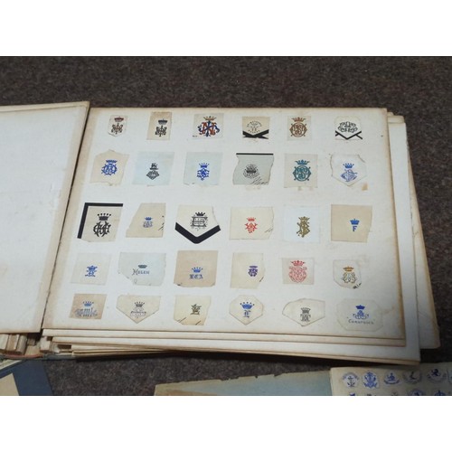 1344 - Folder containing naval correspondence crests and others