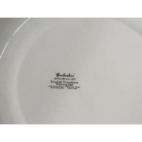 1247 - Three Beefeater English Ironstone cow plates