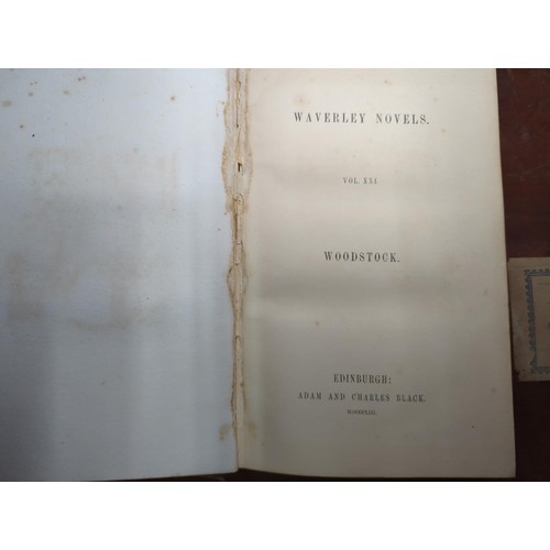 1326 - Waverley Novels across twenty-four volumes, pub. Adam and Charles Black, 1853